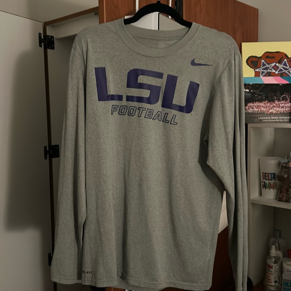 Nike Dri-fit long sleeve LSU shirt
